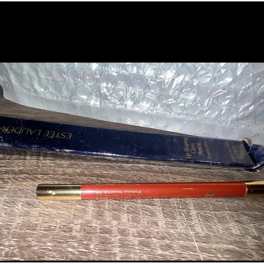 Estee Lauder Lip Shaping Gloss Pencil 06 Sheer Terra Red Brown Crayon‎ Gloss